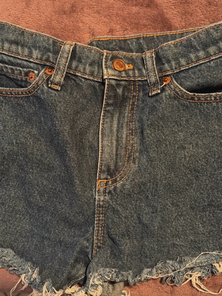 Pink Victoria's Secret Men’s Distressed Blue Jean Shorts